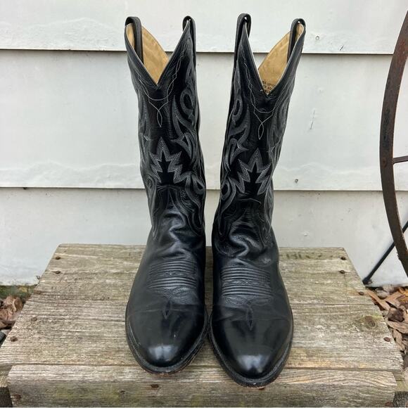 Dan Post 11 1/2 EW Mignon Black Round Toe Cowboy Western Boots DP2110R - Picture 4 of 11